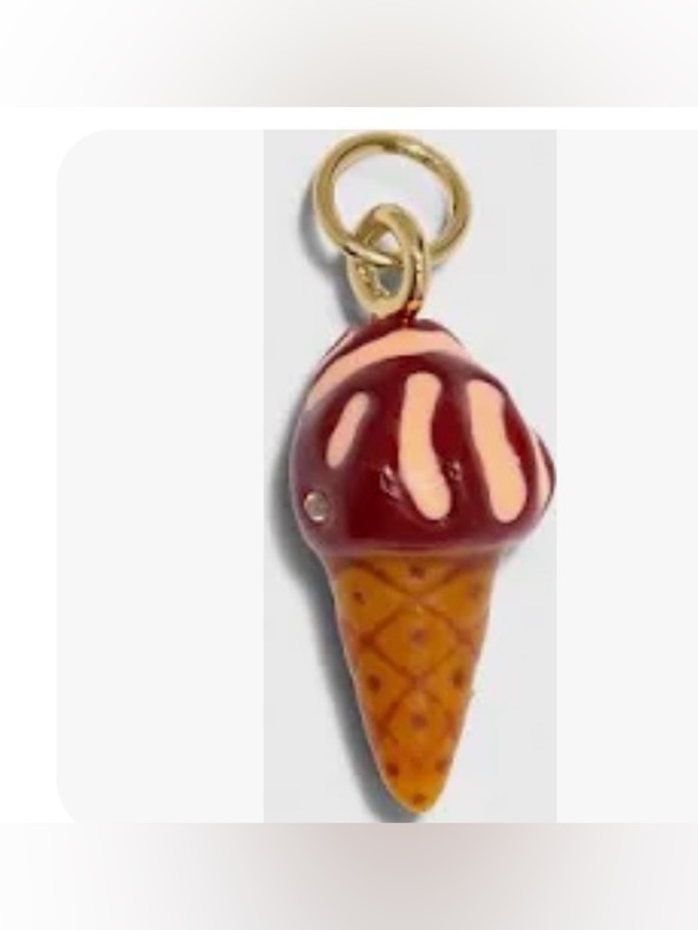 Coach Ice Cream Cone Charm. New